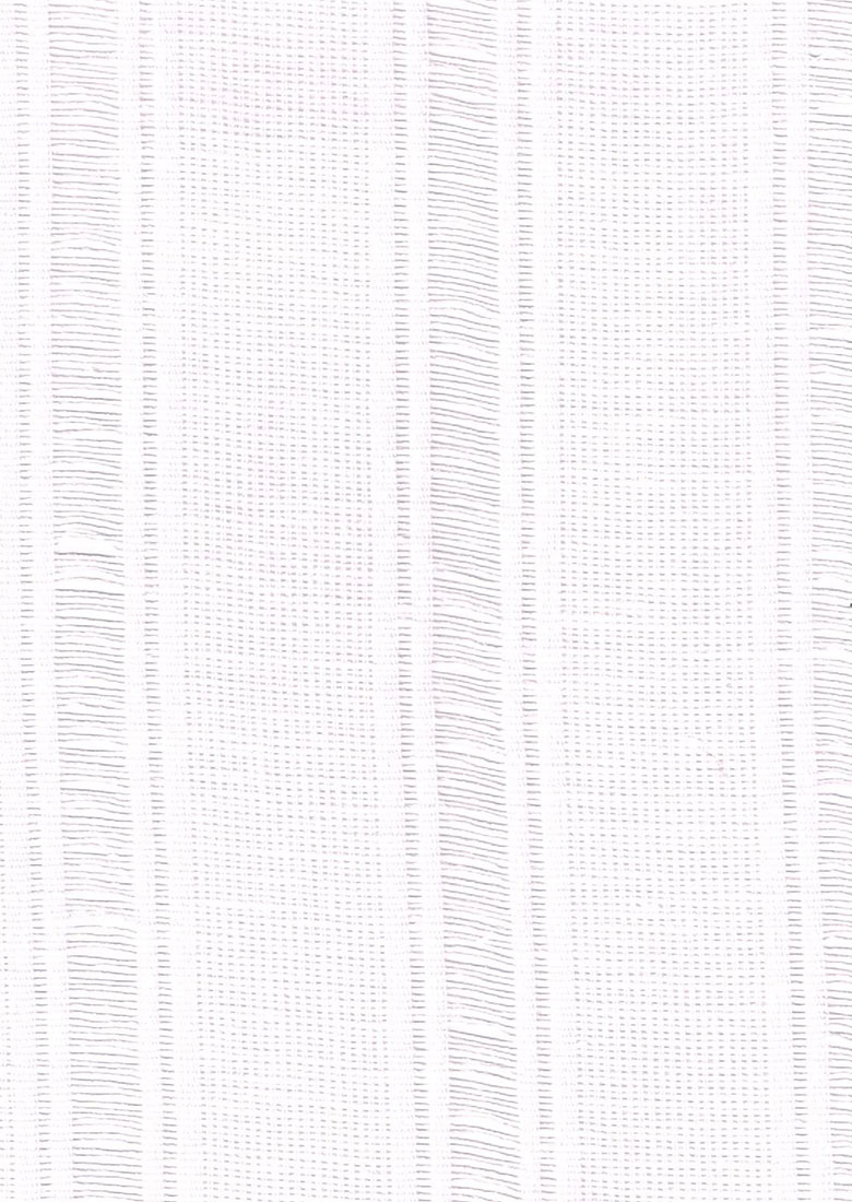 オーダーレースカーテン 「L2017」 ホワイトのニットストライプ柄 麻 